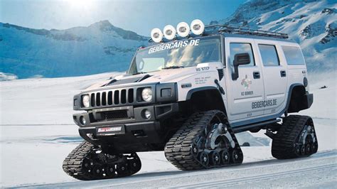 Hummer H2 Bomber Ready To Hit The Slopes With Mattracks Rubber Tracks