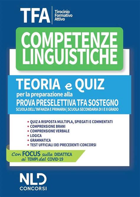 Tfa Competenze Linguistiche Teoria E Quiz Per La Preparazione Alla