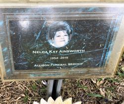 Nelda Kay Ainsworth 1954 2015 Mémorial Find a Grave