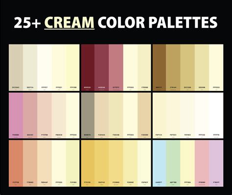 25 Best Cream Color Palettes With Names And Hex Codes Creativebooster