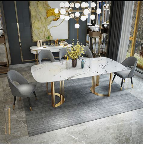 Gold Marble Dining Table Tables Dining Room Furniture