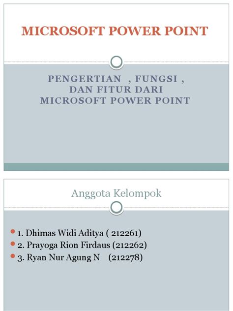 Materi Microsoft Power Point | PDF