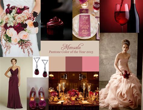 Pantone 2015 Marsala Wedding Inspiration Wedding Colors Marsala