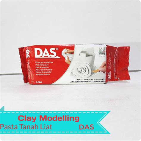 Jual Das Clay Modelling Gr Clay Putih Coklat Tanah Liat Das