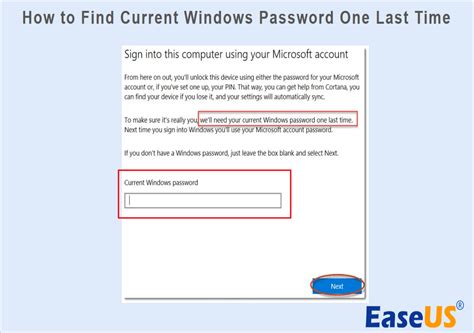 How Do I Find Current Windows Password One Last Time