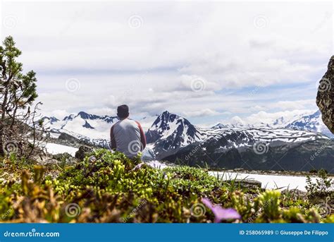 Hike To The Overlord Glacier Lookout Point Near Whistler In Canada