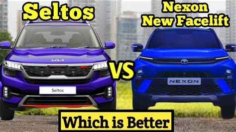 Nexon Facelift 2023 Vs Kia Seltos Detail Comparision Nexonfacelift2023