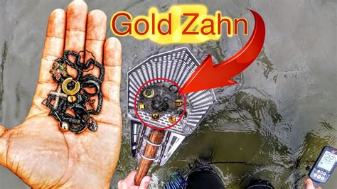 GOLD ZAHN Bei SCHATZSUCHE Im Wasser Mit METALLDETEKTOR Gefunden