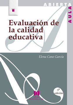 Libro Evaluación de la Calidad Educativa De Elena Cano García Buscalibre