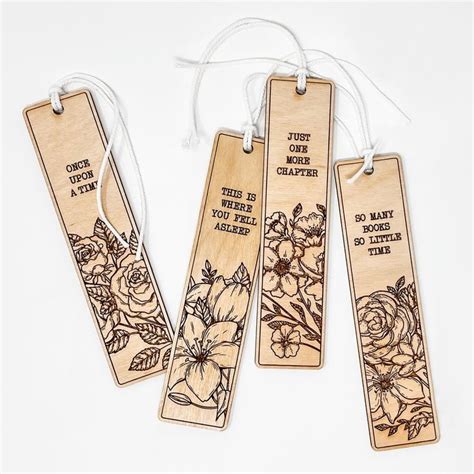 Wooden Bookmark Wood Burning Stencils Wood Burning Patterns Laser