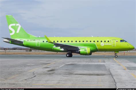 RA 02745 S7 Siberia Airlines Embraer ERJ 170LR ERJ 170 100 LR Photo