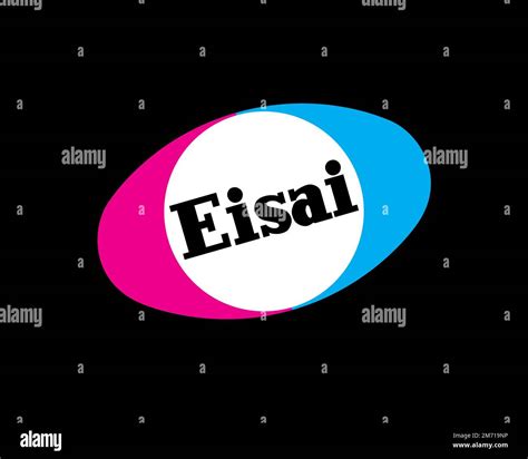 Eisai company, rotated logo, black background Stock Photo - Alamy