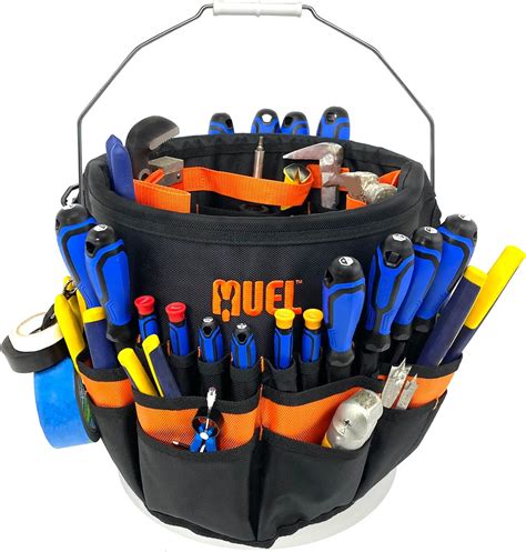 Muel Bucket Tool Organizer 53 Pocket Bucket Caddy For 5