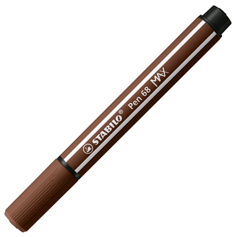 Premium Filzstift Mit Dicker Keilspitze STABILO Pen 68 MAX Braun