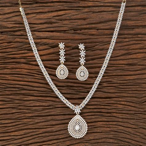 American Diamond Necklace Set American Diamond Necklace Latest Price