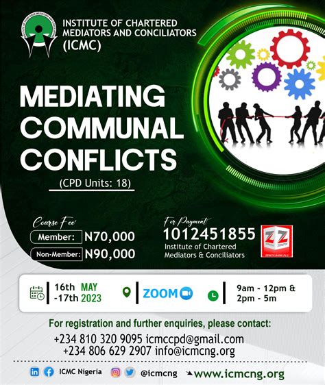 Mediating Communal Conflicts 18 Cpd Units Icmc