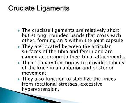 Ppt Tibial Femoral Joint Knee Powerpoint Presentation Free Download Id3391344