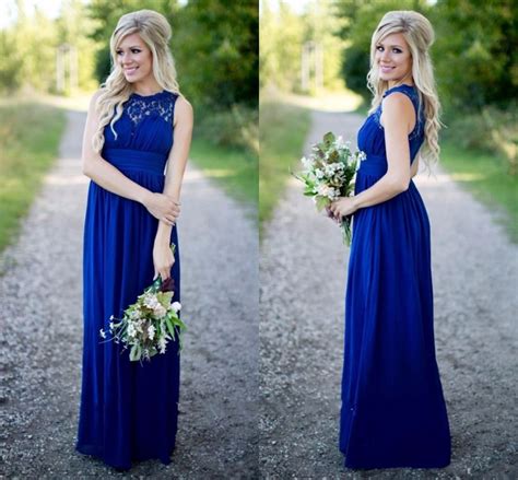 Modest Royal Blue Bridesmaid Dresses