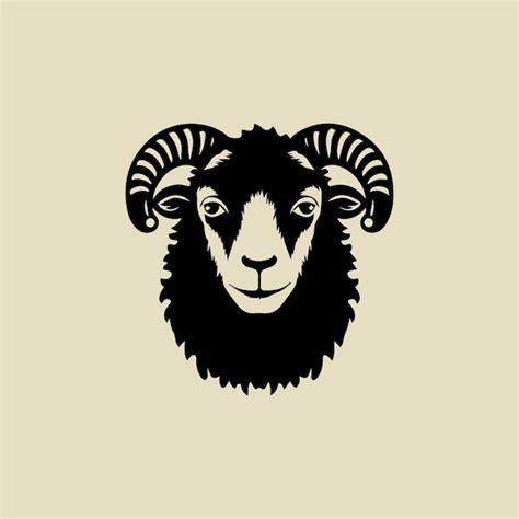 Premium Vector Black Sheep Logo Design