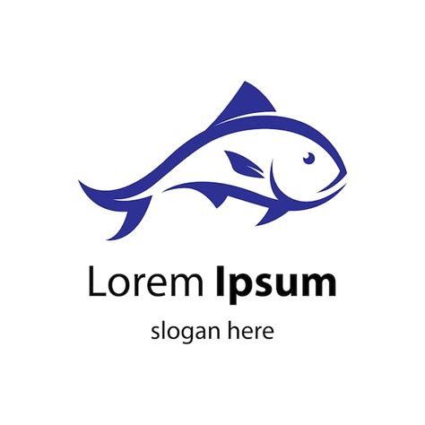 Ilustración de imágenes de logotipo de pescado Vector Premium