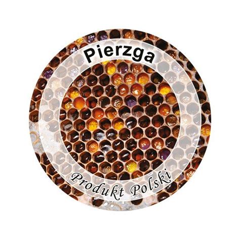 Paczka etykiet mini okrągłych pierzga 100szt wzór EK20 BEE HONEY