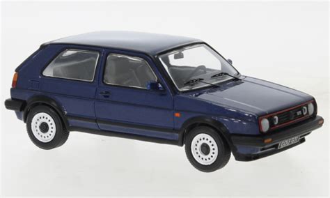 Volkswagen Golf II GTI 1984 Blauw Metallic Interhobby