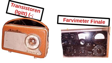 217 Minerva Mirella Transistorradio Reparatur Farvimeter Fernseh