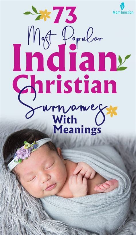 73 Most Popular Indian Christian Surnames, With Meanings | Biblical ...