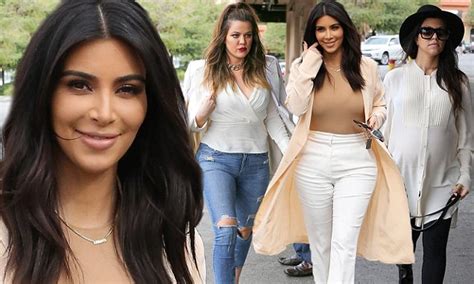 Kim Kardashian Is Dream In Cream Joining Sisters Khloe And Kourtney For