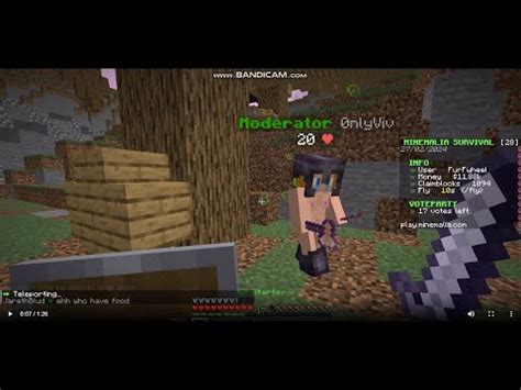 Minemalia Moderator 0nlyViv Using A Naked Minecraft Skin YouTube