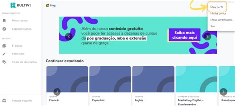 Como Atualizar Dados Pessoais Na Plataforma Da Kultivi