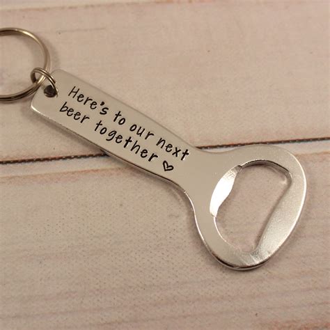 Personalized Bottle Opener Keychain Custom Created With Etsy