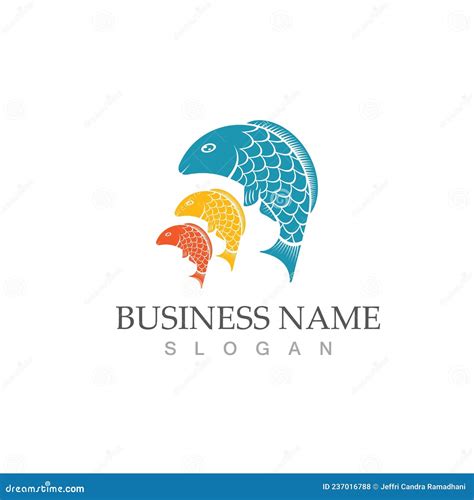 Fish Logo Template Creative Vector Stock Vector Illustration Of