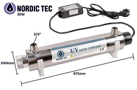 Filtro Esterilizador UV De Acero Inoxidable Sistema De Tratamiento De