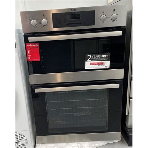 Aeg Deb331010m Ex Display Built In Multifunction Double Oven Stainless Steel Appliance City