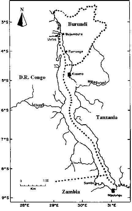 Map of Lake Tanganyika | Download Scientific Diagram