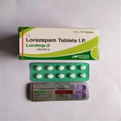 Loratop Lorazepam Tablet For Hospital Dosage Finish Product At Best