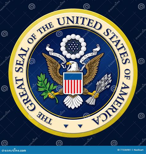 The Great Seal Of The State Of Kansas, 1861, Vintage Illustration