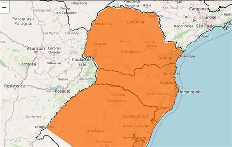 ALERTA LARANJA Inmet emite alerta de tempestades para o Paraná CGN
