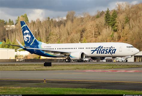 N A Alaska Airlines Boeing Max Photo By Preston Fiedler Id