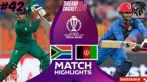 SA VS AFG CWC 2023 DREAM CRICKET HIGHLIGHTS ICC CRICKET WORLD