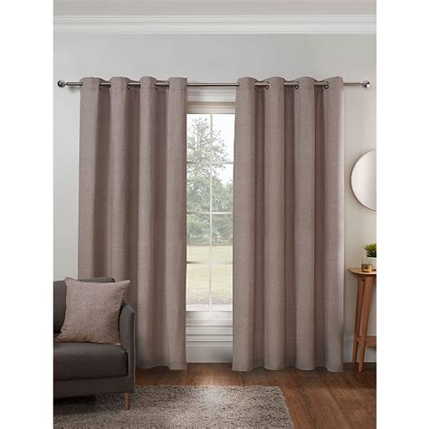 Sleepdown Textured Print Eyelet Curtains In Natural Home George At Asda