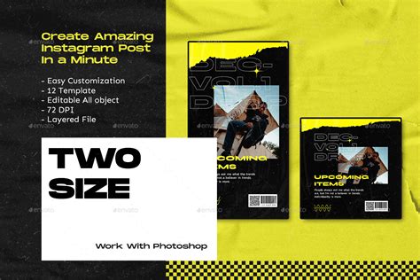 Yero Neon Streetwear Instagram Template Web Elements Graphicriver