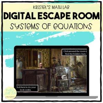 Systems Of Equations Inequalities Review Digital Escape Room Breakout