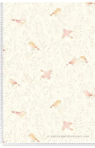 Papier peint Feuillage Enfantin rose nude Once Upon A Time de Casadéco