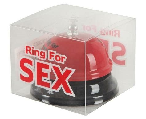 Настольный звонок с надписью Ring for Sex