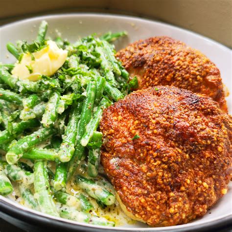 Homemade Parmesan Crusted Chicken Thighs With Garlic And Herb