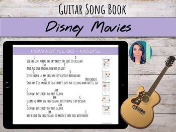 Digital Guitar Song Book | 5 Disney Songs & Chords by Surdynski Sounds