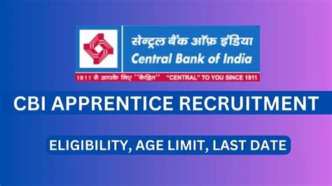 Central Bank Of India Apprentice Recruitment Post Apply Online