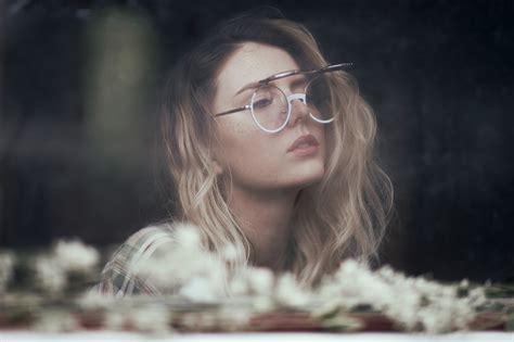 Fondos De Pantalla Mujer Modelo Rubia Mujeres Con Gafas Gafas De